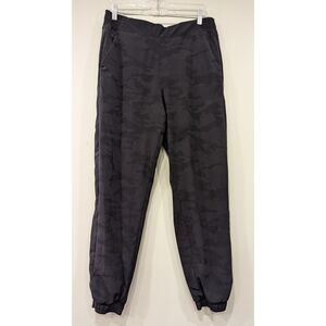 Athleta Brooklyn Textured Liner Joggers In Black Camo Size 12